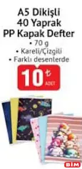 STUDİ A5 DİKİŞLİ 40 YAPRAK PP KAPAK DEFTER 70 G KARELİ/ÇİZGİLİ STUDİ A5 DİKİŞLİ 40 YAPRAK PP KAPAK DEFTER 70 G KARELİ/ÇİZGİLİ